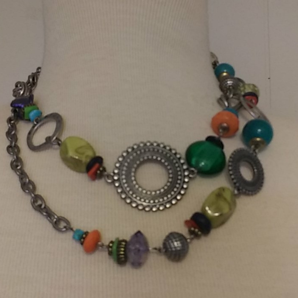 Beaded Ruby Road Necklace Beautiful